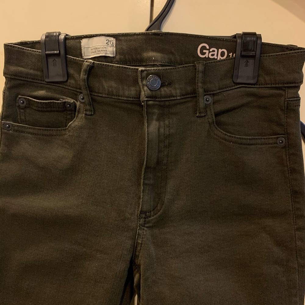 GAP Olive Green Skinny Jeans - Picture 4 of 8